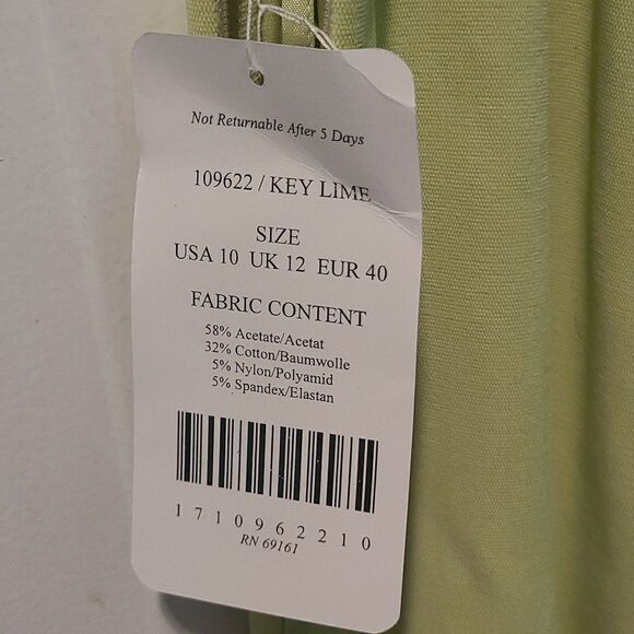 Size 10 Carlisle Lime Green Slacks - Picture 4 of 8